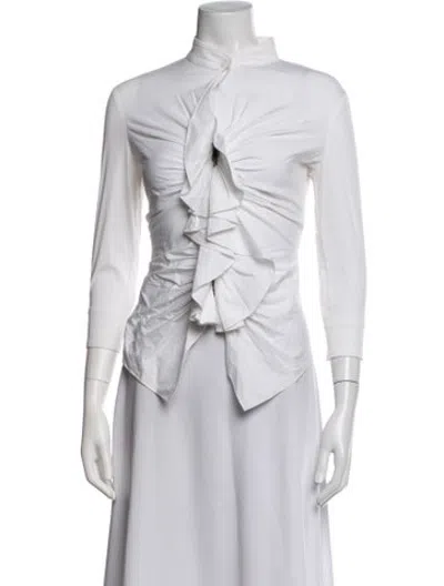 Pre-owned Givenchy Three-quarter Sleeve Blouse In Neutrals