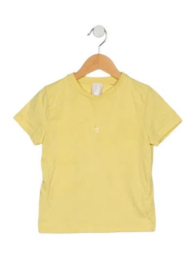 Pre-owned Givenchy Babies' Toddler Girls' Crew-neck Sleeveless T-shirt In Yellow