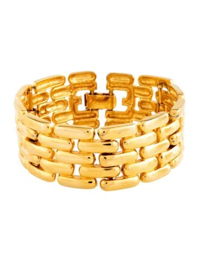 Pre-owned Givenchy Vintage Chain Link Bracelet, 6.75" In Multicolor