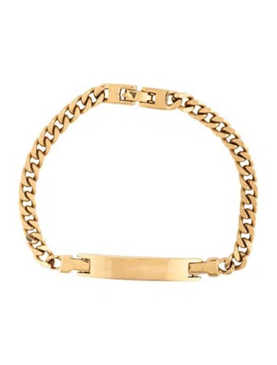 Pre-owned Givenchy Vintage Id Link Bracelet, 8.5" In Multicolor