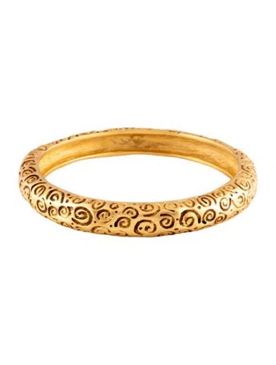 Pre-owned Givenchy Vintage Swirl Bangle Bracelet, 8" In Multicolor