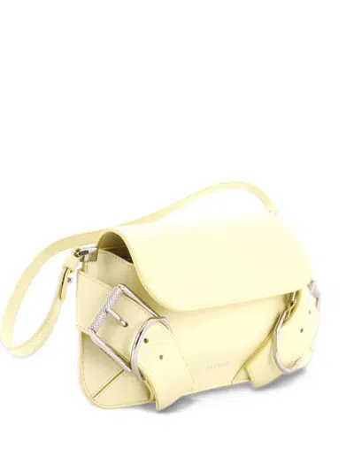 Pre-owned Givenchy Voyou Flap Bag Leather Shoulder Bag In Yellow