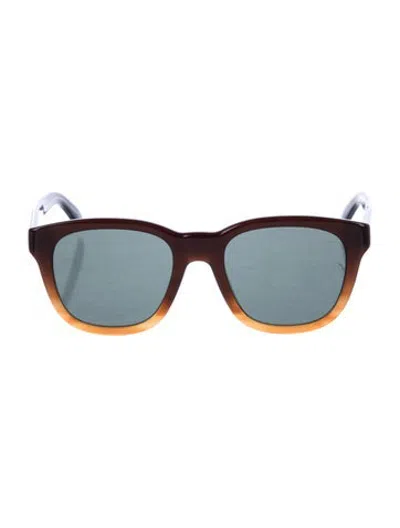 Pre-owned Givenchy Wayfarer Tinted Sunglasses In Brown