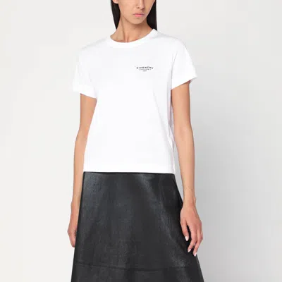Givenchy White Cotton T-shirt With Logo