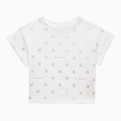 Givenchy Kids' White Cotton T-shirt With Logo