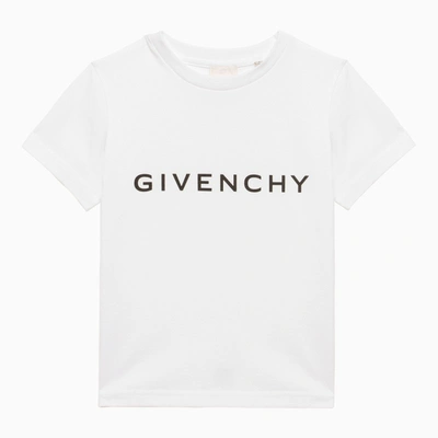 Givenchy Kids' White Cotton T-shirt With Logo