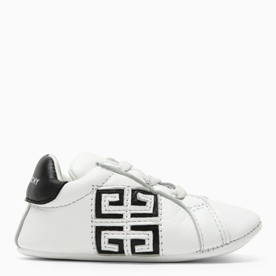 Givenchy | White/black Leather Slipper With Logo