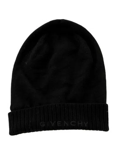 Pre-owned Givenchy Women's Black Wool  Winter Beanie