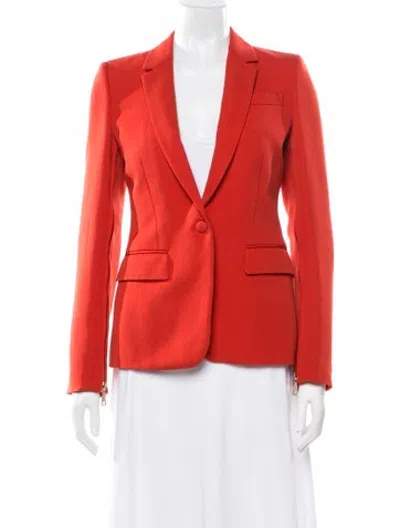 Pre-owned Givenchy Wool Blazer In Orange