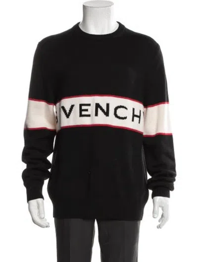 Pre-owned Givenchy Wool Graphic Print Sweatshirt In Black