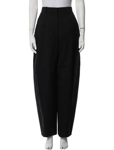 Pre-owned Givenchy Wool Wide Leg Pants In Black