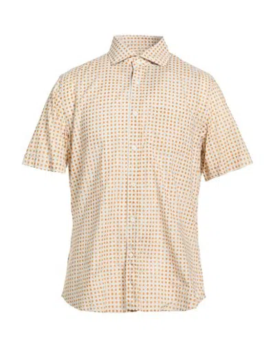 Glanshirt By Slowear Man Shirt Ivory Size 16 Cotton In Blue