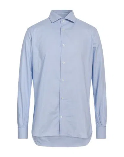 Glanshirt Man Shirt Sky Blue Size 17 ½ Cotton