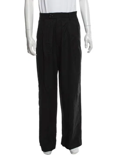 Pre-owned Glass Cypress Wool Dress Pants In Black