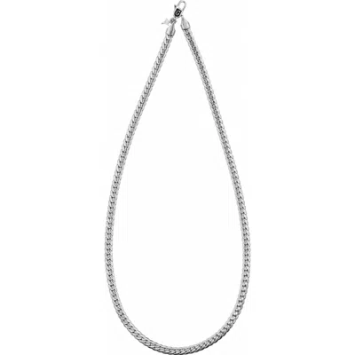 Gld 18k White Gold 3mm South Beach Cuban Necklace
