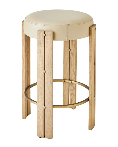 Global Views Ashley Childers For  Paxton Counter Stool In Brown