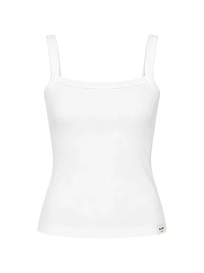 Glowny G Classic Ribbed-knit Tank Top In White