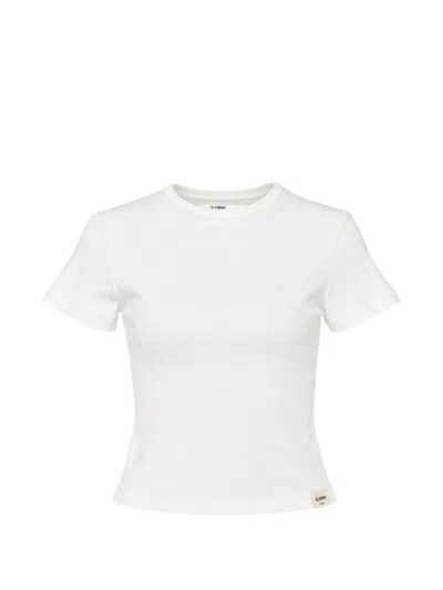 Glowny G Crew-neck Cropped T-shirt In White