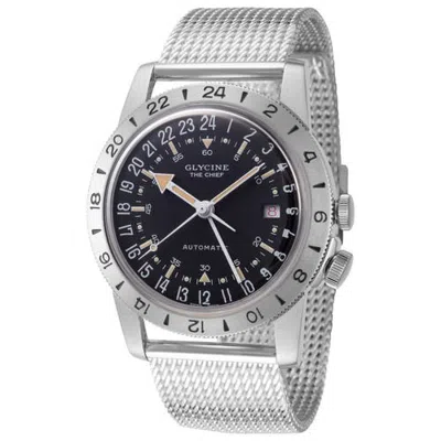 Glycine Airman The Chief Gmt 40mm Automatic Bracelet Watch In Metallic