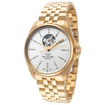Glycine Combat Classic 40mm Automatic Bracelet Watch In Gold