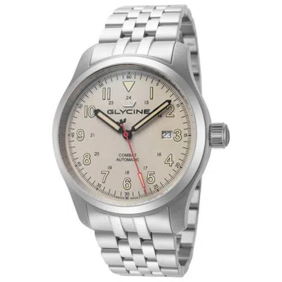 Glycine Combat Field 40mm Automatic Bracelet Watch In Metallic
