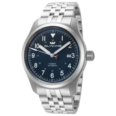 Glycine Combat Field 40mm Automatic Bracelet Watch In Metallic