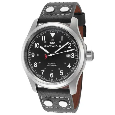 Glycine Combat Field 40mm Automatic Strap Watch In Black