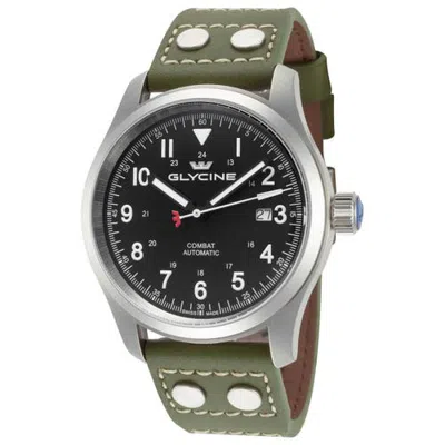 Glycine Combat Field 40mm Automatic Strap Watch In Green