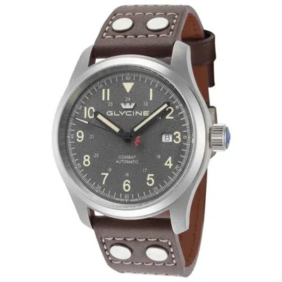 Glycine Combat Field 40mm Automatic Strap Watch In Gray