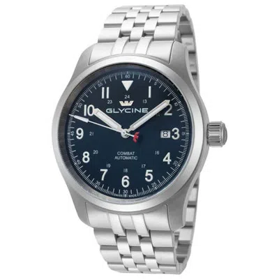 Glycine Combat Field 42mm Automatic Bracelet Watch In Silver