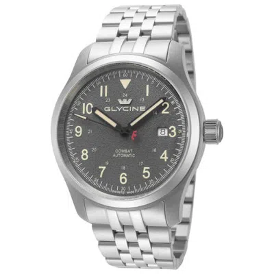 Glycine Combat Field 42mm Automatic Bracelet Watch In Silver