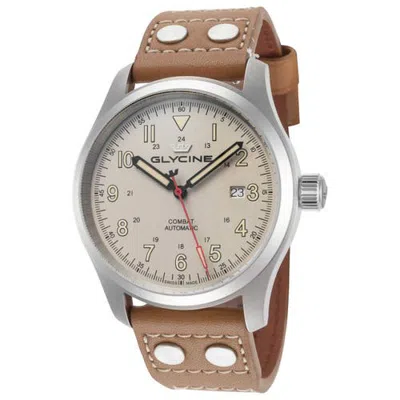 Glycine Combat Field 42mm Automatic Strap Watch In Brown
