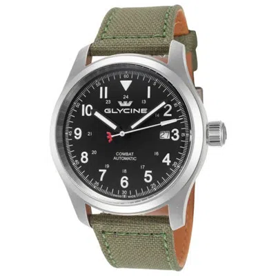 Glycine Combat Field 42mm Automatic Strap Watch In Green
