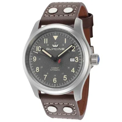 Glycine Combat Field 42mm Automatic Strap Watch In Gray