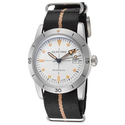 Glycine Sea Kraken 39mm Automatic Strap Watch In Black