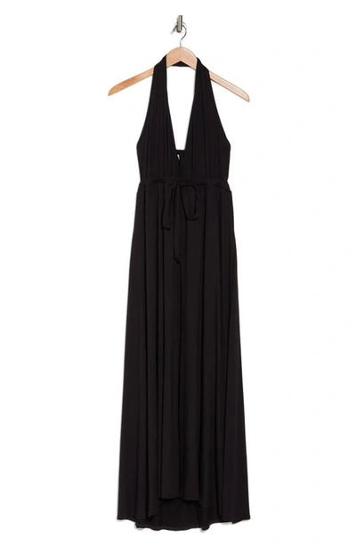 Go Couture Halter Maxi Dress In Black