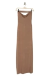 Go Couture Strapless Maxi Dress In Sienna