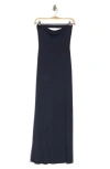 Go Couture Strapless Maxi Dress In Navy