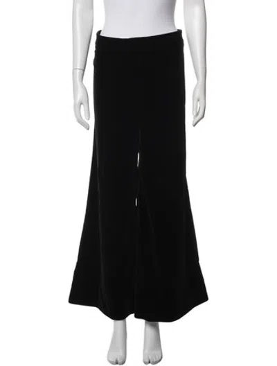 Pre-owned Goat Straight Leg Pants In Black