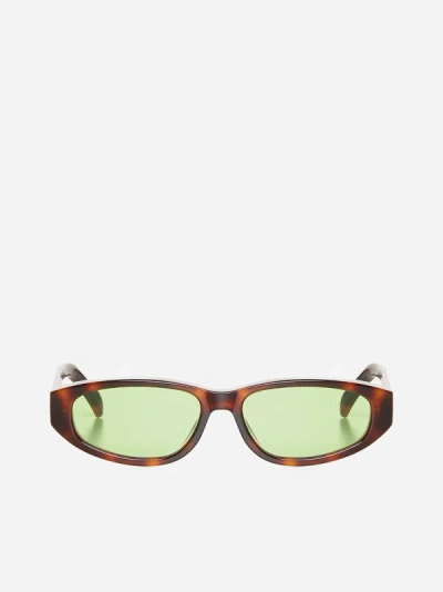 G.o.d Eyewear Fort Seven Sunglasses In Turtle,green