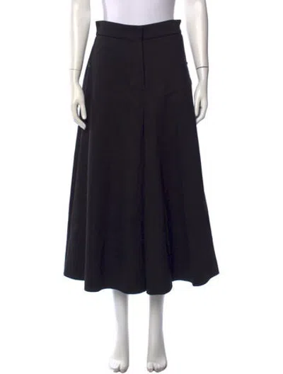 Pre-owned Goen J Long Skirt In Black