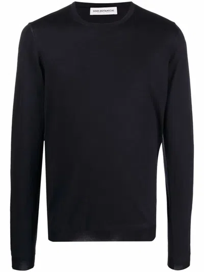 Goes Botanical Pullover Roundneck In Blue