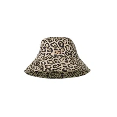 Goldbergh Beach Bucket Hat In Jaguar In Animal Print
