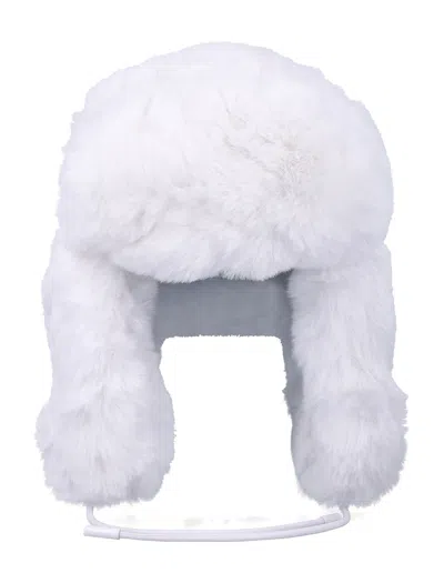 Goldbergh Cher Aviator Synthetic Fur Hat In White