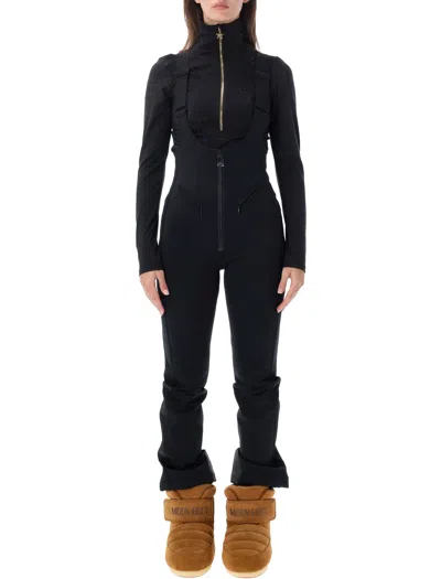 Goldbergh Women's Star-print Ski Jumpsuit With Suspenders In Black