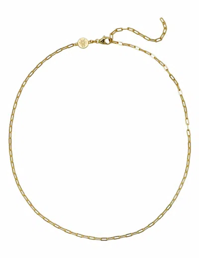 Goldbug Collection Women's Tiny Paper Clip Necklace In Gold