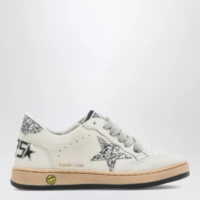 Golden Goose Ball Star White/silver Trainer In Grey