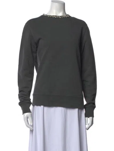 Pre-owned Golden Goose Crew Neck Long Sleeve Sweatshirt In Grey