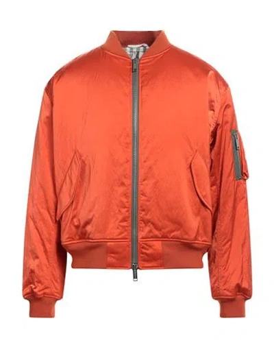Golden Goose Man Jacket Orange Size M Polyamide