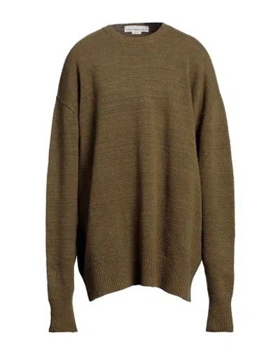 Golden Goose Man Sweater Military Green Size M Cotton, Merino Wool, Nylon, Elastane